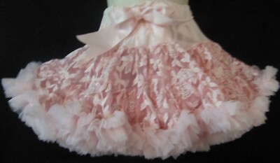Oopsy Daisy Baby Girls Pink Pettiskirt Ballet Tutu Sparkly Lace Size 12 Months
