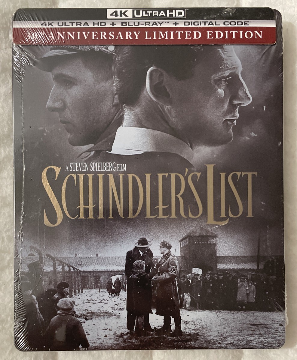 Schindler's List Steelbook 4k UHD + Blu-ray + Digital 30th