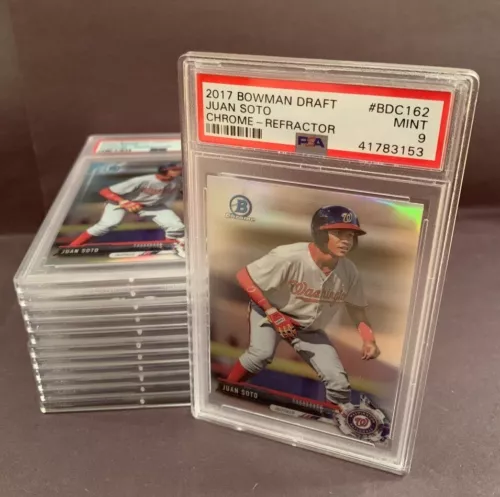 2017 Juan Soto Bowman Draft Chrome REFRACTOR - PSA 9 - QTY 🔥🔥🔥