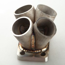 Us Ship 4-1 Turbo Manifold Merge Collector Stainless Steel T3 T3t4 Flange