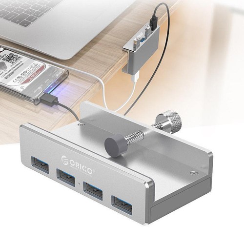 ORICO MH4PU Aluminum Alloy 4-Port USB 3.0 Clip Desktop USB Hub Extension Adapter - Picture 7 of 7