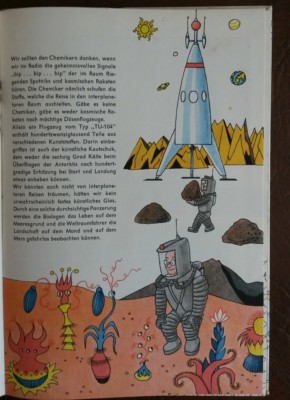 DDR Kinderbuch Chemie 1962 Rakete Weltraum Utopie science fiction up scifi Mars 