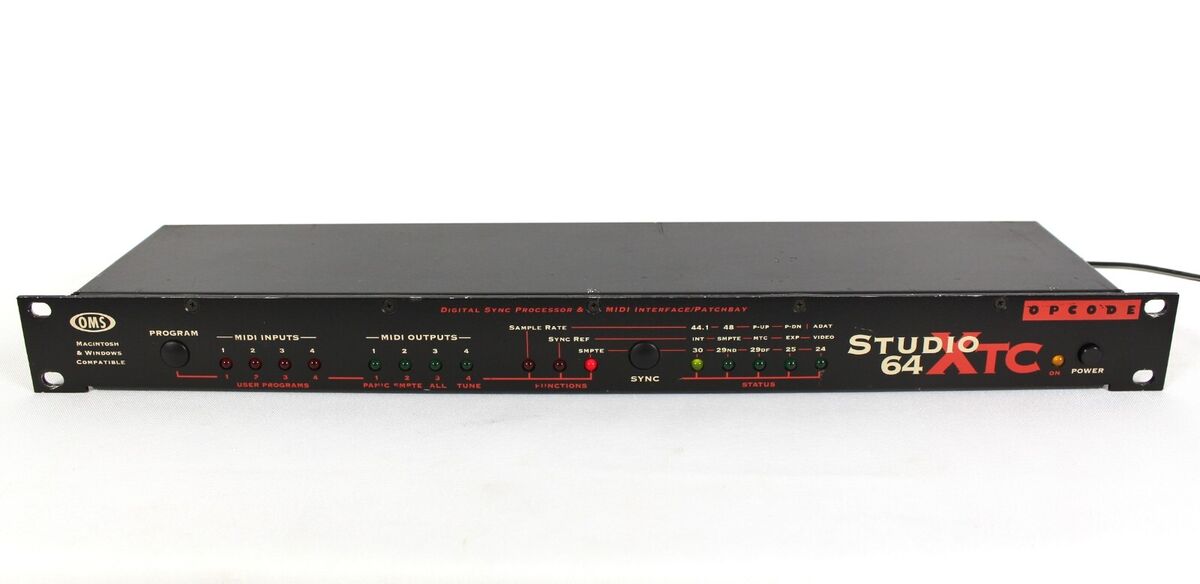 Opcode OMS Studio 64 XTC Channel MIDI Interface POWER TESTED Opcode OMS Studio 64 XTC Channel MIDI Interface POWER TESTED
