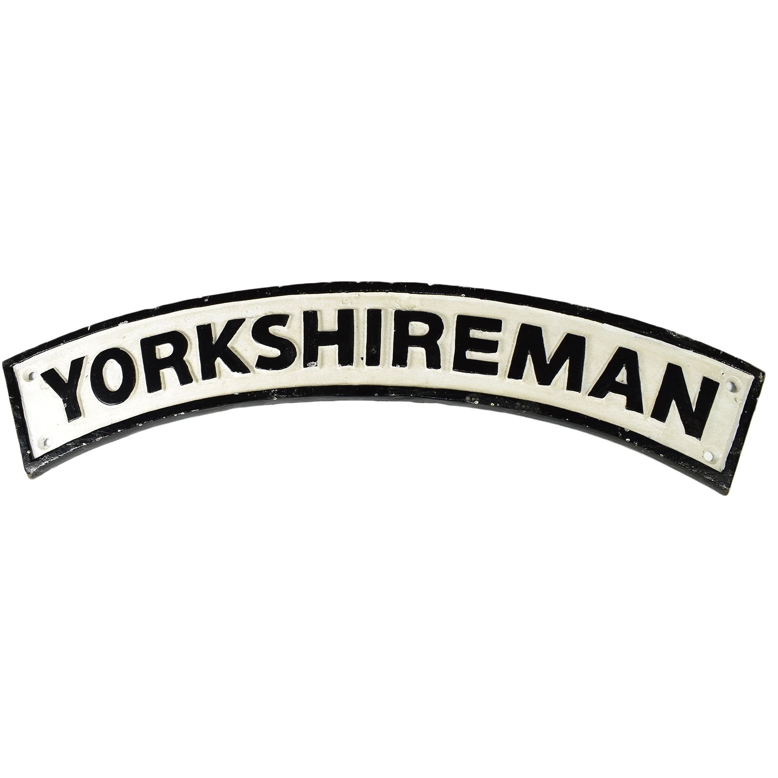 ""Yorkshireman"" Cast Iron Sign Plaque Door Wall House Fence Gate Post Garden