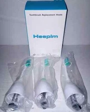Heepim Adult Electric Toothbrush Replacement Head Refills - White - 3 Pack - New