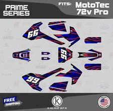 Graphics Kit for MotoTec Pro 72v (All Years) Prime Series - BLUE-SHIFT