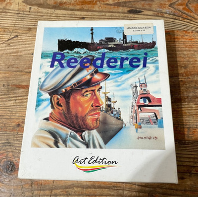 Reederei (PC, 3,5'' +5,25'' MS-Dos Floppy) Art Edition, 1990 OVP+Anleitung *Rar