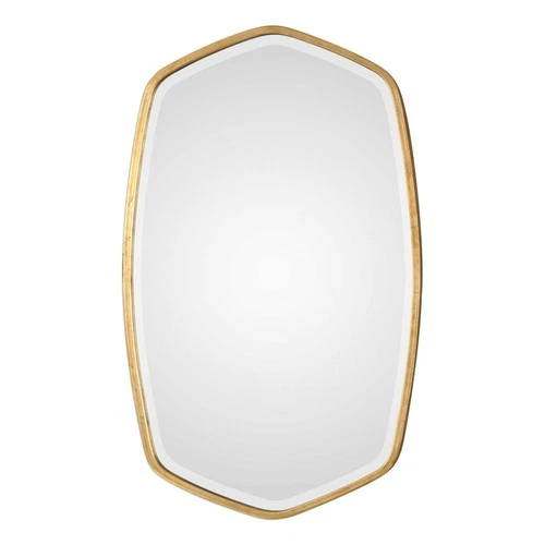 UTTERMOST 9382 DURONIA ANTIQUED GOLD LEAF HAND FORGED METAL FRAME VANITY MIRROR - Picture 3 of 8