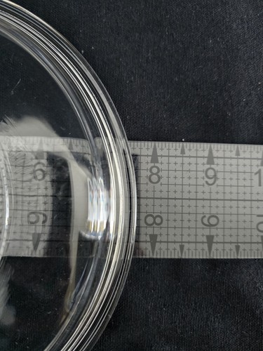 Pyrex G-5-C Vintage Rotondo Rigato Vetro Trasparente Coperchio di Ricambio 7,75" Adatto Corning - Foto 4 di 5