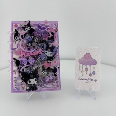 New Kuromi Acrylic Shaker Mini Notebook (A7 size- Small)