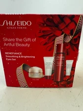 Shiseido Benefiance Smoothing & Brightening Eyes Set NEW IN BOX $125 Value 