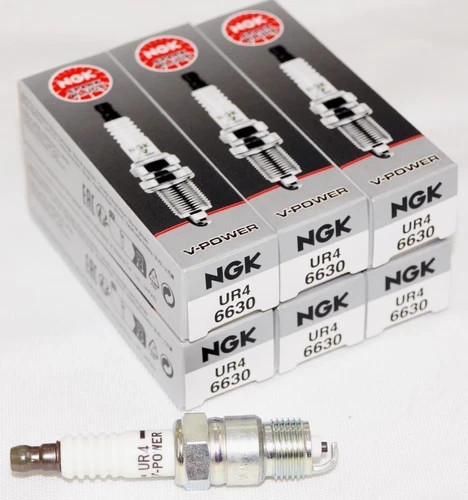 2 boxes 7 plugs total Genuine NGK 6630 V-Power Spark Plug UR4