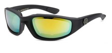 Choppers, Sunglasses, Foam Padded, Motorcycle, Black Frame, New with Tags