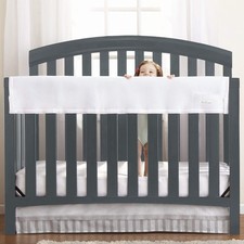 BreathableBaby Breathable Mesh RailGuard Teething Cover White 51