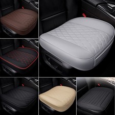 Car Front Seat Cover Breathable Pu Leather Pad Cushion Protectors Full Surround