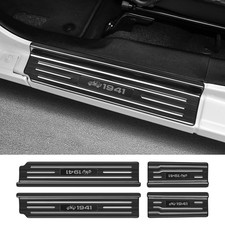 4PCS Door Sill Protector for Jeep Wrangler JL JLU 2018-2025 2026 Gladiator ...