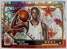 2025 Topps Chrome McDonald S All American McFlurry Caleb Wilson #48
