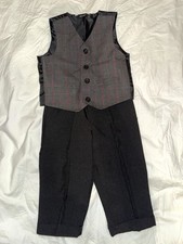 Baby Boy 24 Months Black Dress Suit With Vest And Pants