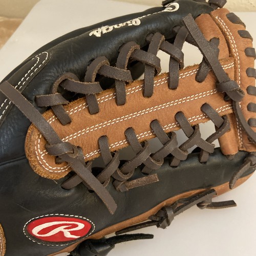 RAWLINGS Youth Baseball Glove D1200PTDB 12" RHT Premium Series Leather Pro Taper - Bild 12 von 12