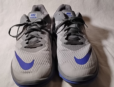 Nike FS Lite Run 3 Gray & Blue Men's Size 10 In Good Condition