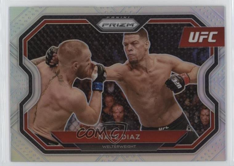 2021 Panini Prizm UFC Silver Prizm Nate Diaz #115 2q0