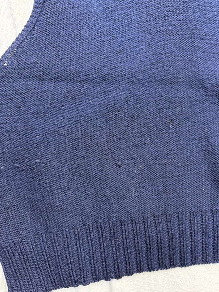 Vintage Ww2 Era Red Cross Style Knit Sweater Thrashed Distressed M/L - Image 4 of 4