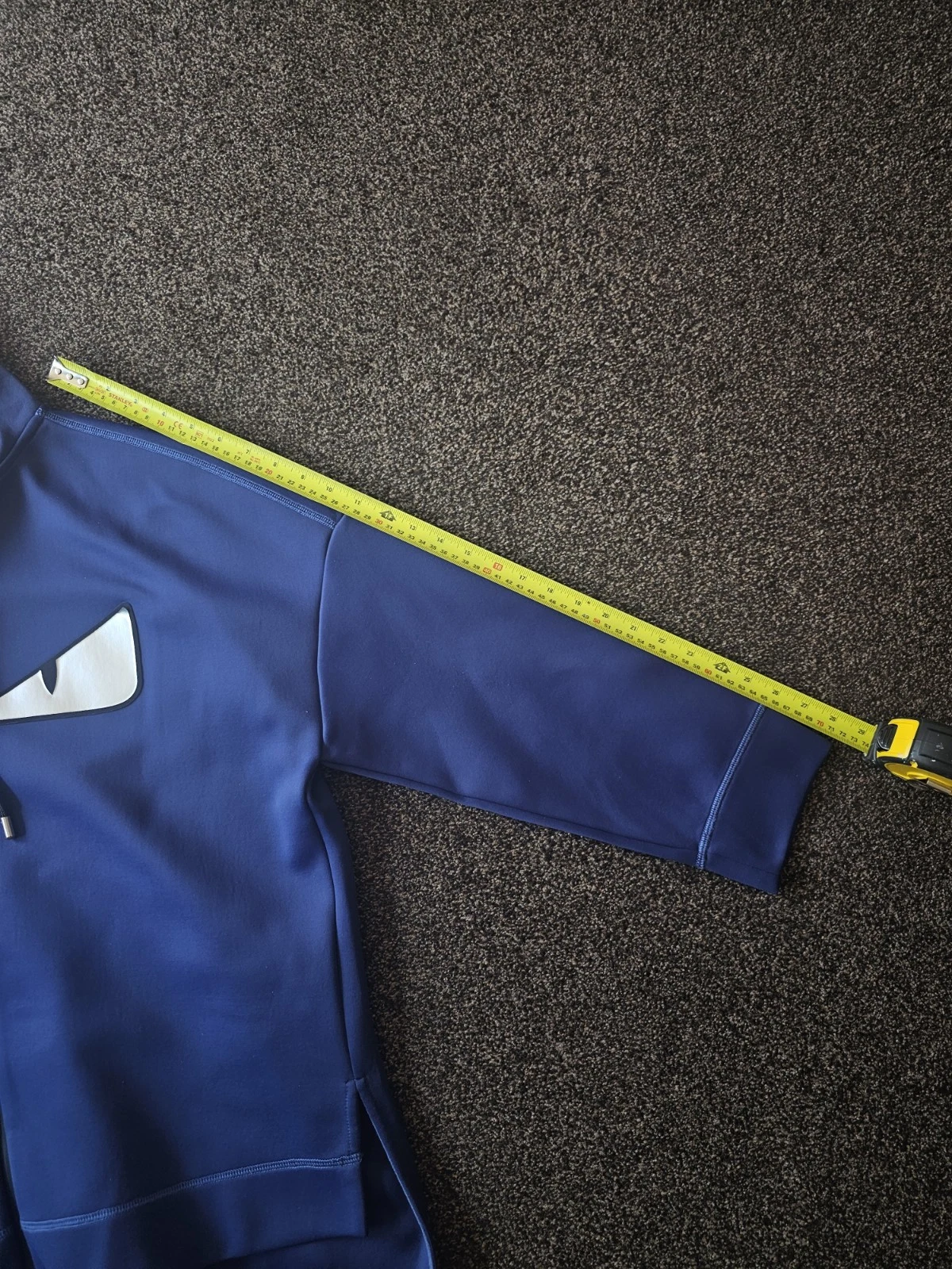 Felpa con cappuccio donna Fendi taglia M blu navy