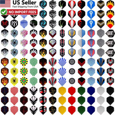MaxMau Dart Flights 144Pcs Standard Shape Steel Soft Tip Replacement FROM USA
