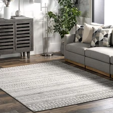 Catherina Transitional Geometric Accent Rug, 3x5, Grey