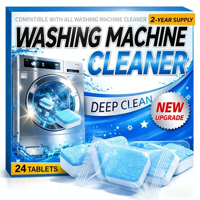 #ad Washing Machine Cleaner Tablets 24 Pack Enzyme Deep Clean Front Load Washer $14.99
