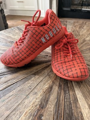 NoBull Mens Women s Super Fabric Training  Ence Edition Trainers Orange 7.5M 9W