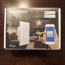 Smart WiFi Light Switch 2 Pack NEW