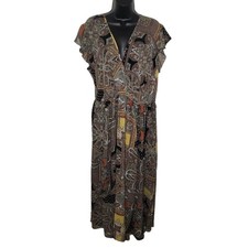 Kate & Lily paisley patchwork print chiffon maxi dress size 20w