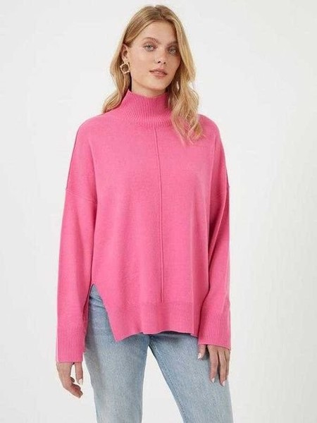Women French Connection Sweater Pink 38