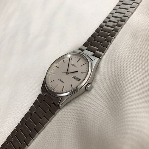 Vintage Seiko Chronos 5H23 7D40 Mens Quartz Watch 33mm Stainless Steel Japan - Picture 4 of 8