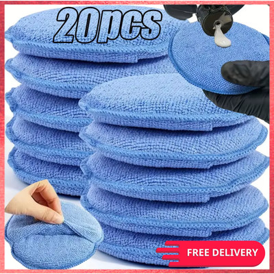 Car Detailing Applicator Pads Microfiber Wax Polish Sponge 5in Car Cleaning