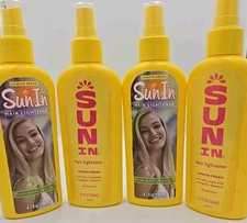 Sun In Lemon Fresh Hair Lightener Spray 4.7 fl oz - 4 Pack - Botanicals & Aloe