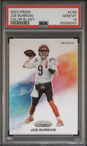 Joe Burrow #CB-9 2023 Panini Prizm Color Blast card