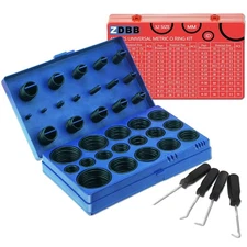 826 Pcs Universal Rubber O Ring Assortment Kit in Inch Standard SAE O-Rings and