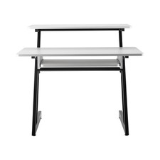 DJ Workstation Stand Equipment Desk White - On-Stage