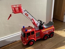 Children’s Action Fire Engine Truck Ride on Lights, Sounds & Water Hose Kid
