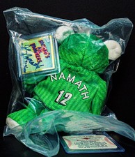 Joe Namath Autographed Salvino Beanie Baby 920/1000 BFA 10092
