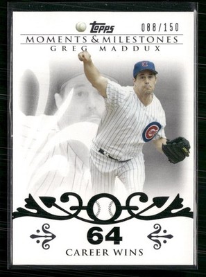 2008 Topps Moments & Milestones #8-64 Greg Maddux #/150