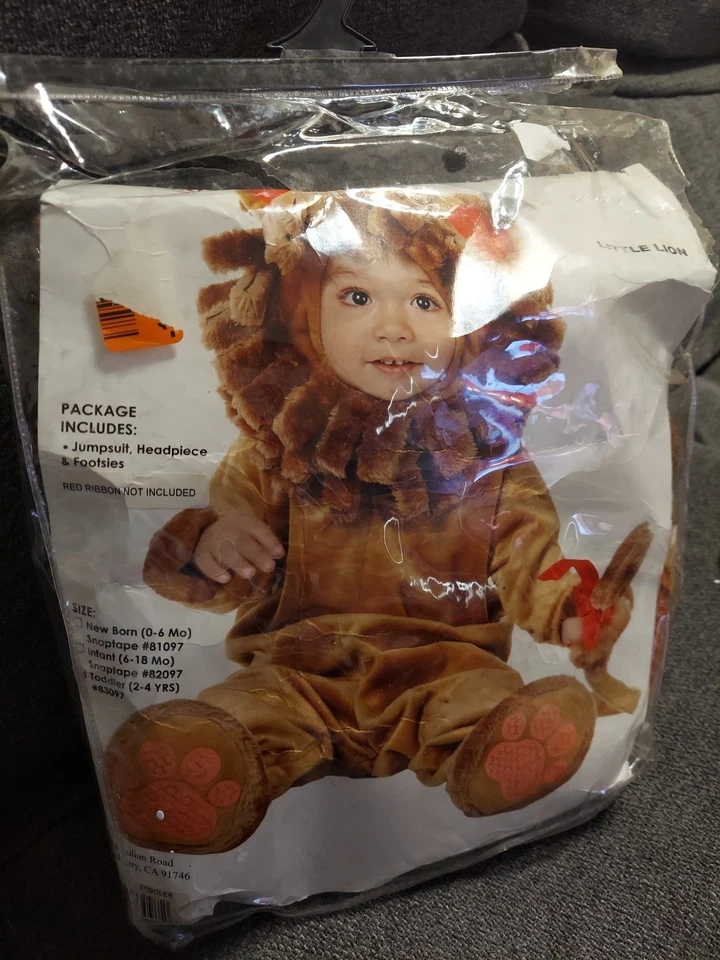 Little Lion Infant Halloween Costume 0-6 months Charades Jerery Beck - Image 2 of 4