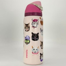Owala 32oz UO Exclusive Pink Cat Collage FreeSip Water Bottle Limited
