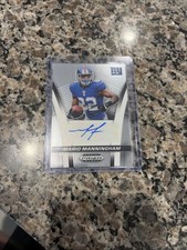 2025 Panini Prizm Black Signatures Autograph Mario Manningham Giants NFL
