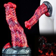 Realistic Silicone Dildo Fantasy Monster Textures Penis with Suction Cup Sex Toy