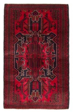 Vintage Geometric Area Rug 2'10" x 4'9" Traditional Hand-Knotted Wool Carpet