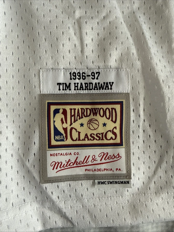 Men’s Mitchell & Ness Miami Heat Tim Hardaway #10 White 1996/97 Jersey Sz XL NWT - Image 3 of 4