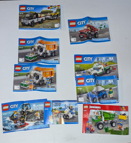 LEGO HUGE LOT 10 LBS 24 Minifigs Airplane Police Fire city 60103 60044 7893